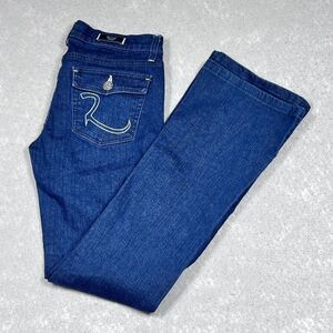 Rock & Republic Jeans Womens Size 28 Blue Kurt Denim Casual Button Back Pockets